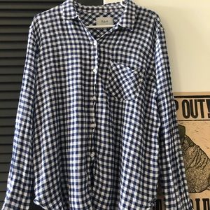 Stitch Fix Rails Linen Gingham Button Up Shirt